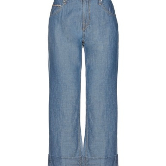 Care Label Denim - Care Label (Italy) Jeans, cotton + linen, size L 🇮🇹